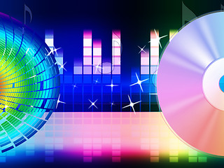 Image showing Color Equaliser Indicates Sound Track And Amplifier