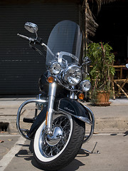Image showing Classic American motorcycle