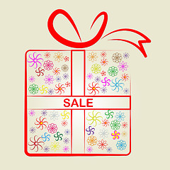 Image showing Sale Gifts Means Box Merchandise And Reduction
