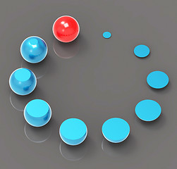 Image showing Spheres Sphere Means Round Orbs And Growth