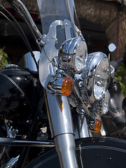 Image showing Detail of bike motorcycle