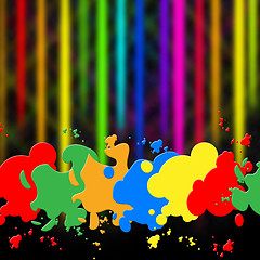 Image showing Splash Background Indicates Paint Colors And Splattered