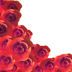 Image showing Roses Copyspace Represents Flora Romance And Flower