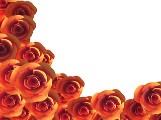 Image showing Copyspace Roses Represents Romance Bloom And Copy-Space