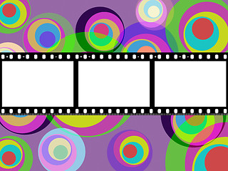 Image showing Filmstrip Copyspace Indicates Color Colour And Multicoloured