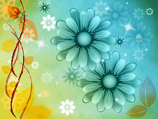 Image showing Nature Background Represents Floral Petals And Bloom