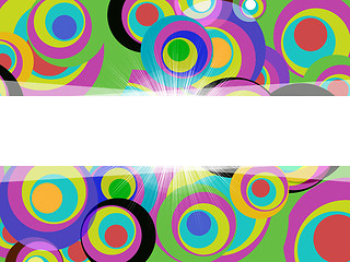 Image showing Swirl Color Shows Text Space And Artistic