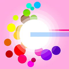 Image showing Glow Background Represents Light Burst And Circles