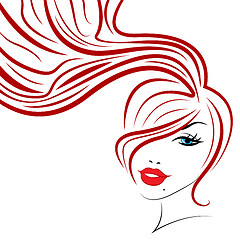 Image showing Beauty Hair Indicates Good Looking And Adult