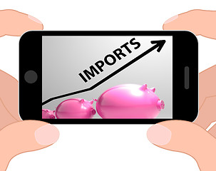 Image showing Imports Arrow Displays Buying And Importing International Produc