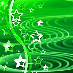 Image showing Green Swirl Means Backgrounds Abstract And Template