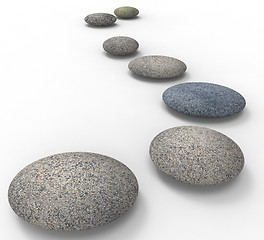 Image showing Spa Stones Indicates Love Not War And Balance