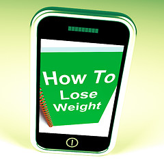 Image showing How to Lose Weight on Phone Shows Strategy for Weight loss