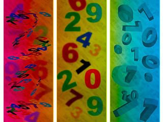 Image showing Education Numbers Shows Count Digits And Abstract