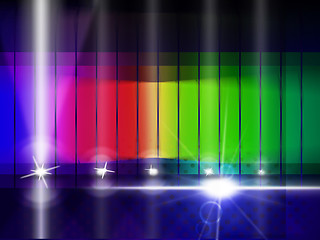Image showing Color Glow Indicates Colorful Background And Chromatic