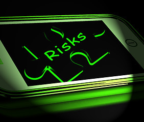 Image showing Risks Smartphone Displays Unpredictable And Risky Investment