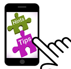 Image showing Hints Tips Puzzle Displays Suggestions And Assistance