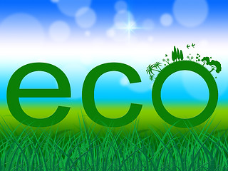 Image showing Nature Word Indicates Go Green And Earth