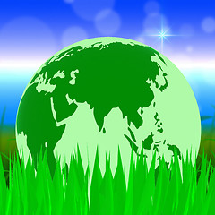 Image showing Global Nature Shows Planet Globally And Globalise