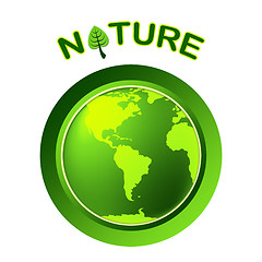 Image showing Globe Natural Shows Globalize Earth And Worldwide