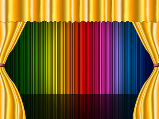 Image showing Stage Color Indicates Blank Space And Colors