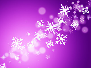 Image showing Mauve Bokeh Means Merry Christmas And Celebrate