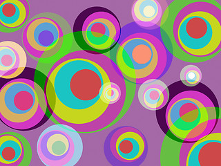 Image showing Circles Color Represents Round Abstract And Multicoloured