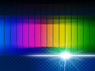 Image showing Color Glow Shows Visible Spectrum And Chromatic