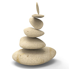 Image showing Spa Stones Shows Perfect Balance And Balancing