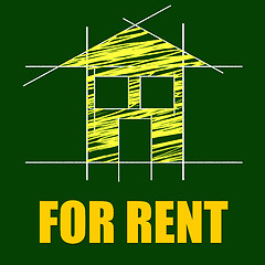 Image showing For Rent Represents Detail Architecture And Housing