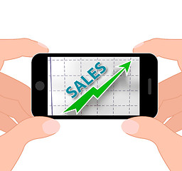 Image showing Sales Graph Displays Increased Selling And Earnings