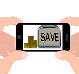 Image showing Save Jar Displays Save Or Set Aside Money And Finances