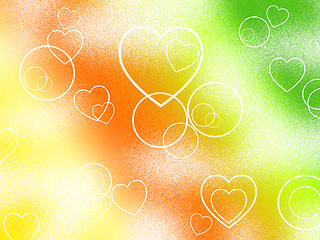 Image showing Background Color Represents Valentine\'s Day And Abstract