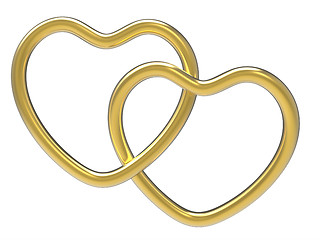 Image showing Wedding Rings Indicates Valentine Day And Eternity