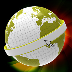 Image showing Copyspace World Represents Blank Globalization And Planet