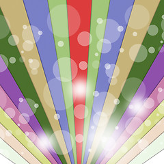 Image showing Rays Color Indicates Multicolored Beam And Vibrant