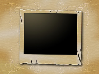 Image showing Photo Frames Represents Old Paper And Aged