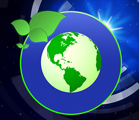 Image showing Eco Friendly Indicates Go Green And Earth