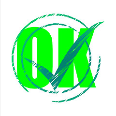 Image showing Tick Ok Means All Right And O.K.