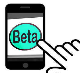 Image showing Beta Button Displays Development Or Demo Version