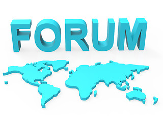 Image showing Www Forum Means Social Media And Worldwide