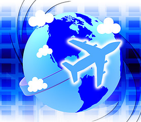 Image showing Flights Global Means Travel Guide And Tours