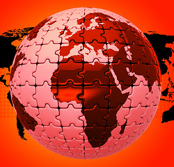 Image showing Global Warming Shows Globalise Globalization And World