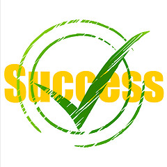 Image showing Tick Success Means Succeed Progress And Checkmark