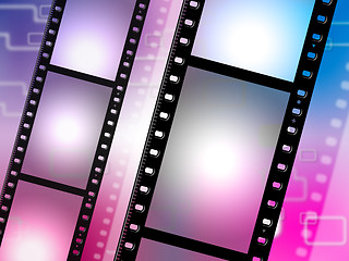 Image showing Filmstrip Copyspace Represents Photo Negative And Photographic