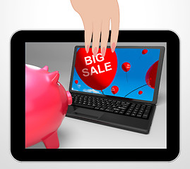 Image showing Big Sale Laptop Displays Huge Specials On Internet