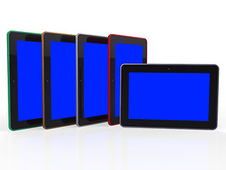 Image showing Copyspace Tablets Represents Ipad Mobile And Monitor