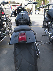 Image showing Rear of motorcycle