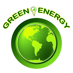 Image showing Green Energy Shows Solar Power And Eco