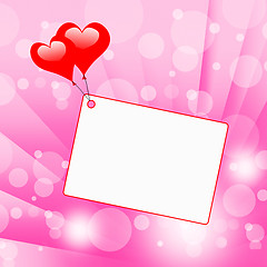 Image showing Copyspace Heart Shows Valentine\'s Day And Affection